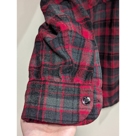 Vintage 1960's Pendleton Plaid Long Sleeve Button Up Wool Board Shirt Small - Picture 5 of 13